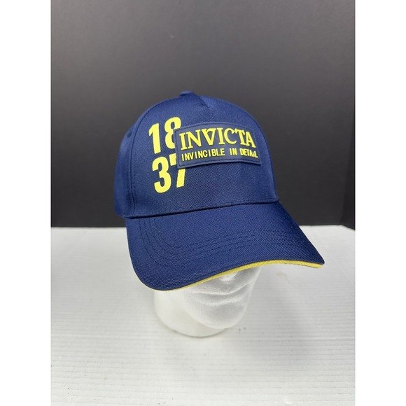 Invicta Watches Watch Logo‎ Blue & Yellow Baseball Hat Cap SnapBack - Picture 1 of 6